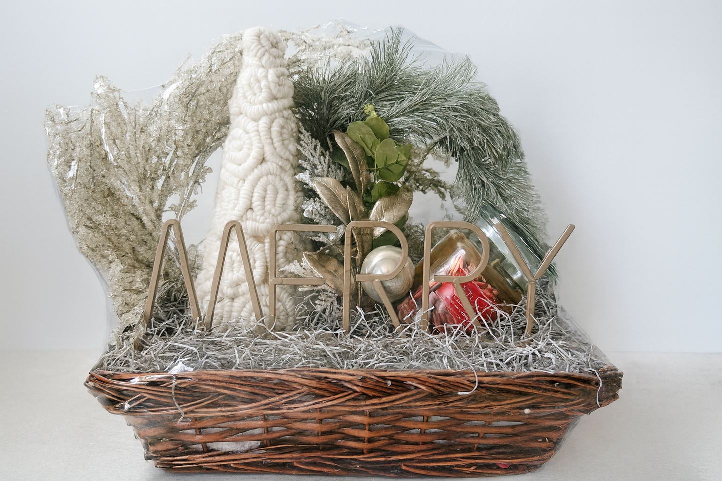 Modern Merry Holiday Basket