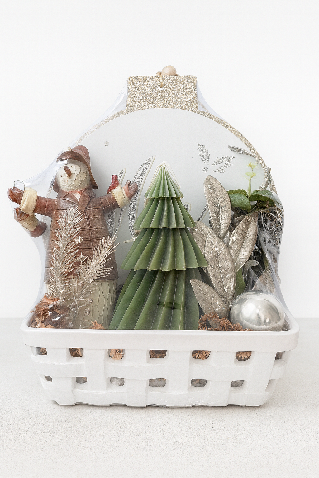 Merry Winter White Basket
