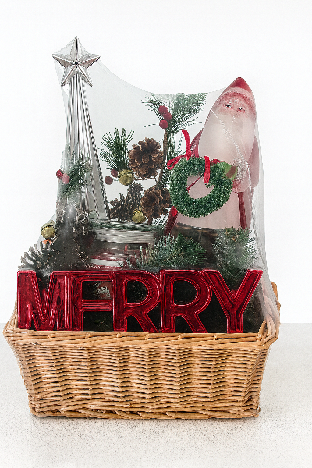 Merry SnowGlobe Holiday Basket