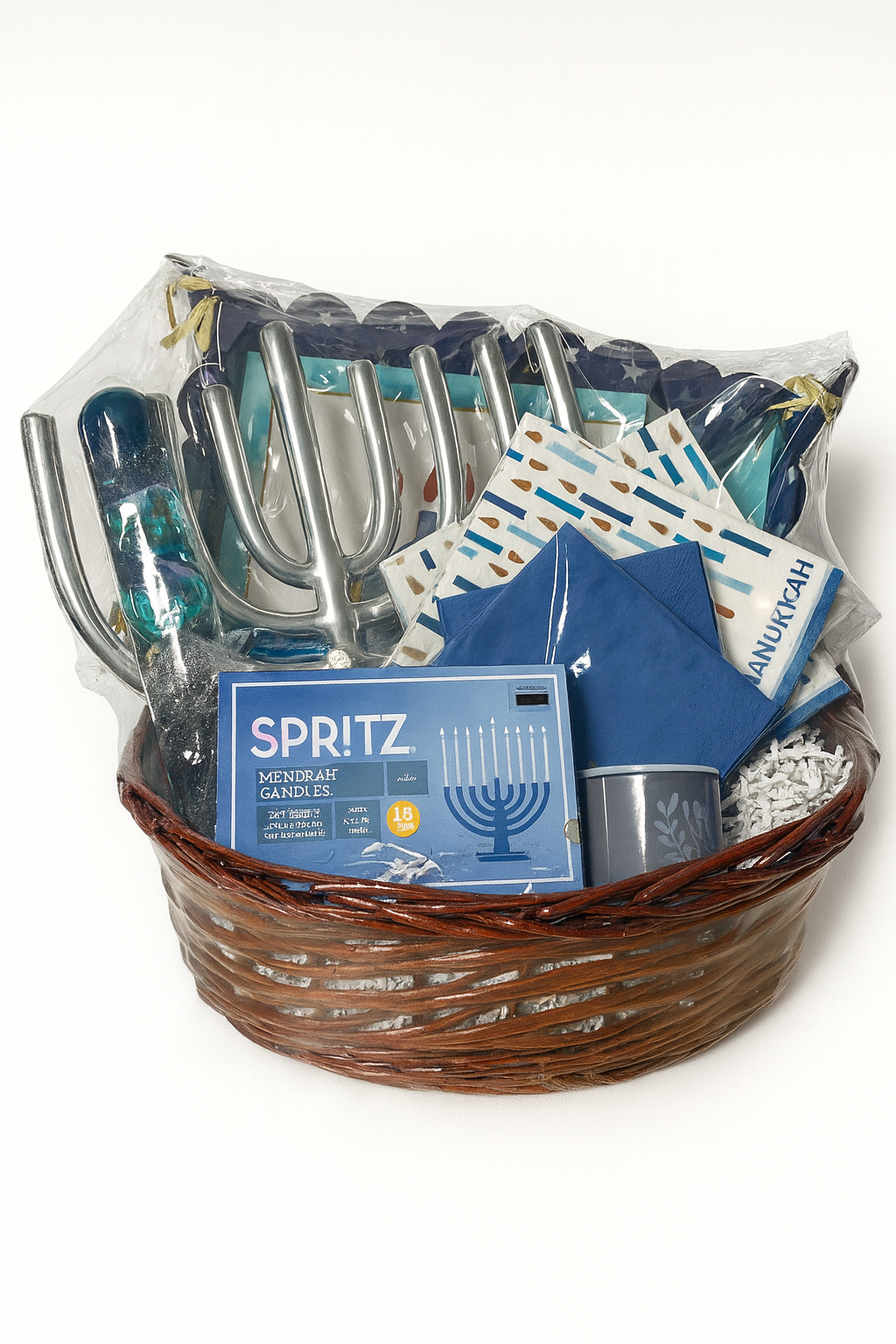 Hanukkah Lights Celebration Basket