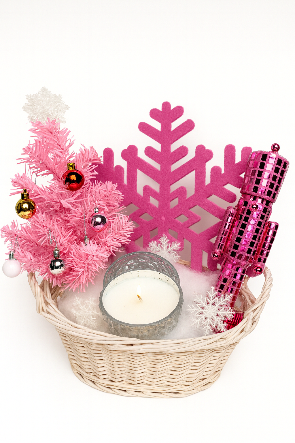 Pink Wonderland Holiday Basket